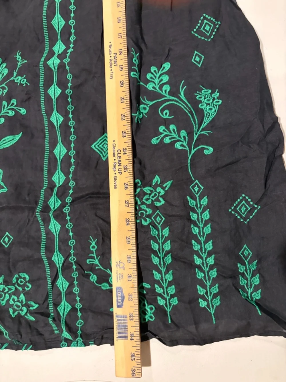 JOHNNY WAS Women’s Medium  Green Embroidered Willow Boho Tunic Dress Petal